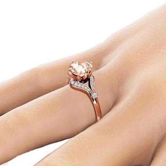 Champagne Rose Gold Plated Romantic 5A - Picture 3 of 3